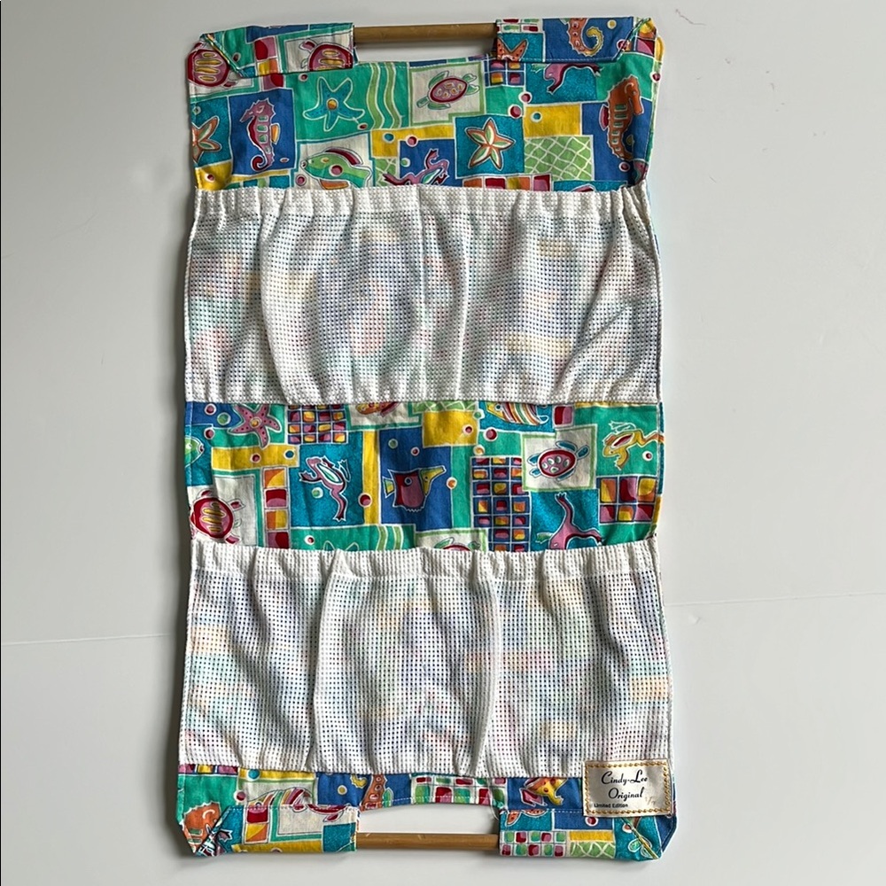 Colorful Ocean Themed Fabric Hanging Organizer